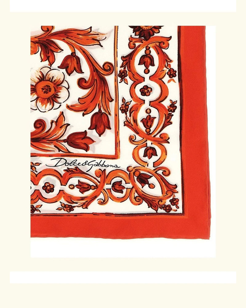 Dolce & Gabbana Scarves & Shawl in orange, Silk — view 2