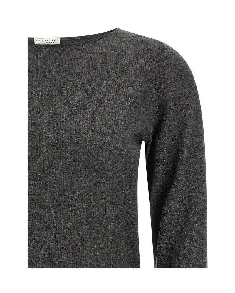 Brunello Cucinelli Sweater in gray, Cashmere — view 3