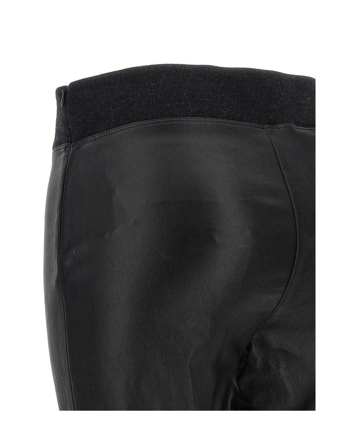 Brunello Cucinelli Legging in black, Lamb Leather — view 4