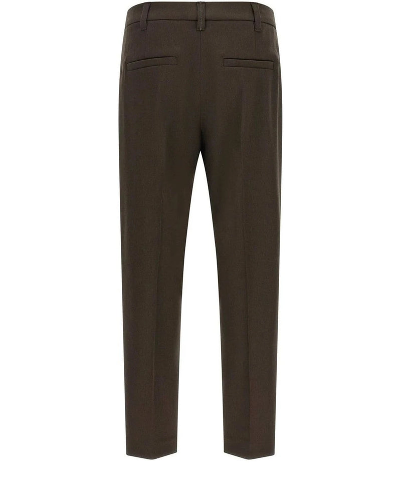 Brunello Cucinelli Trouser in brown, Virgin Wool — view 2