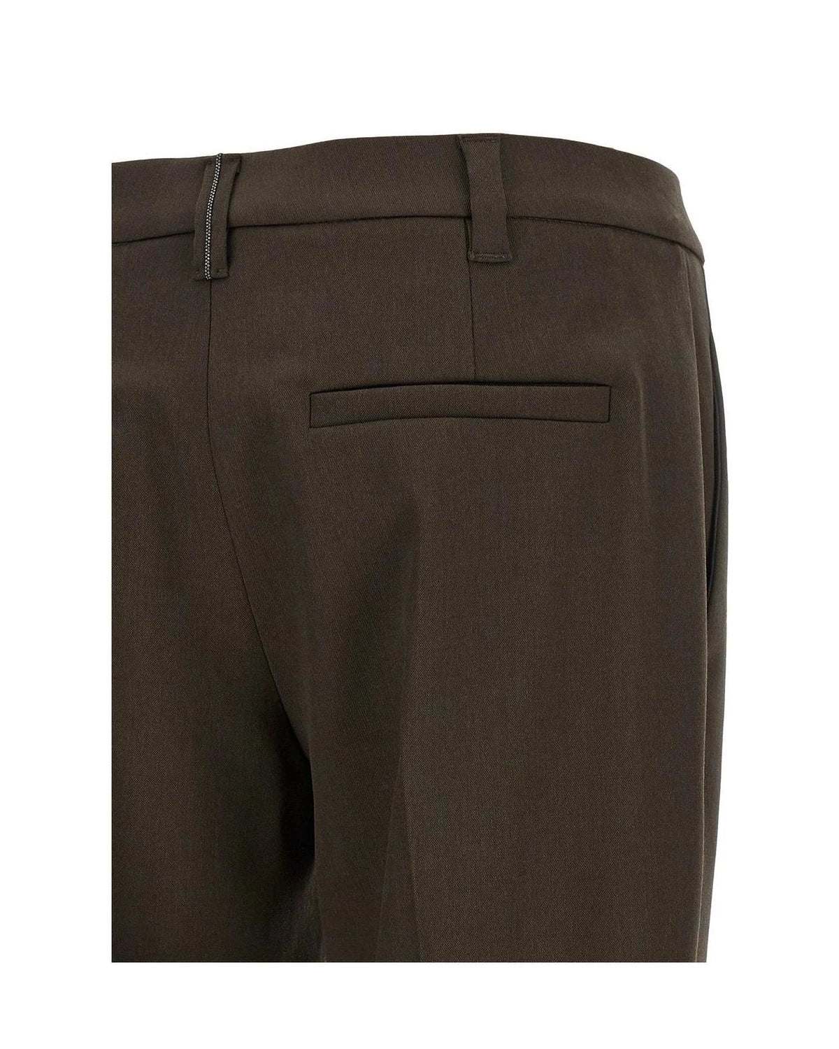 Brunello Cucinelli Trouser in brown, Virgin Wool — view 4