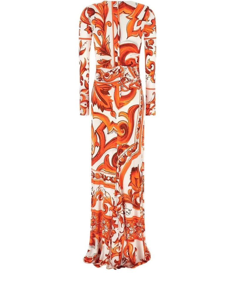 Dolce & Gabbana Dresse in orange, Viscose — view 2