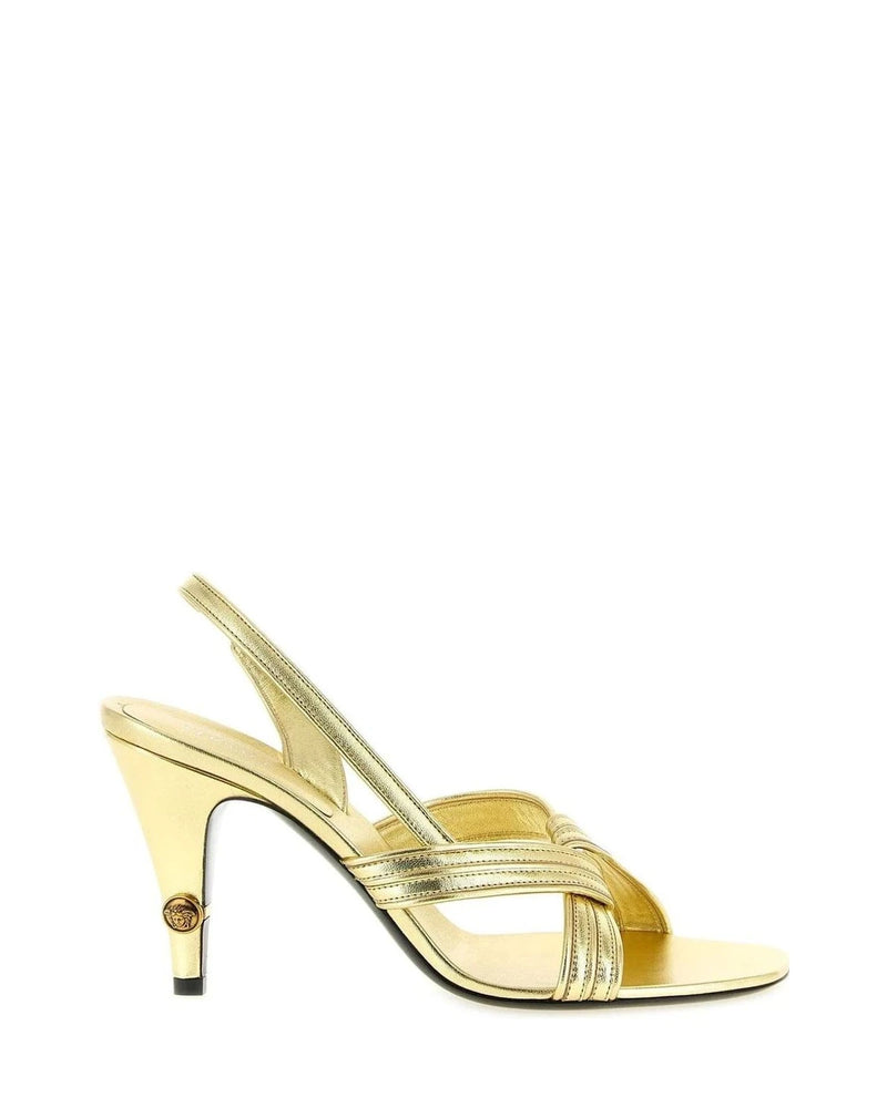 Versace Sandals in gold, Lamb Leather