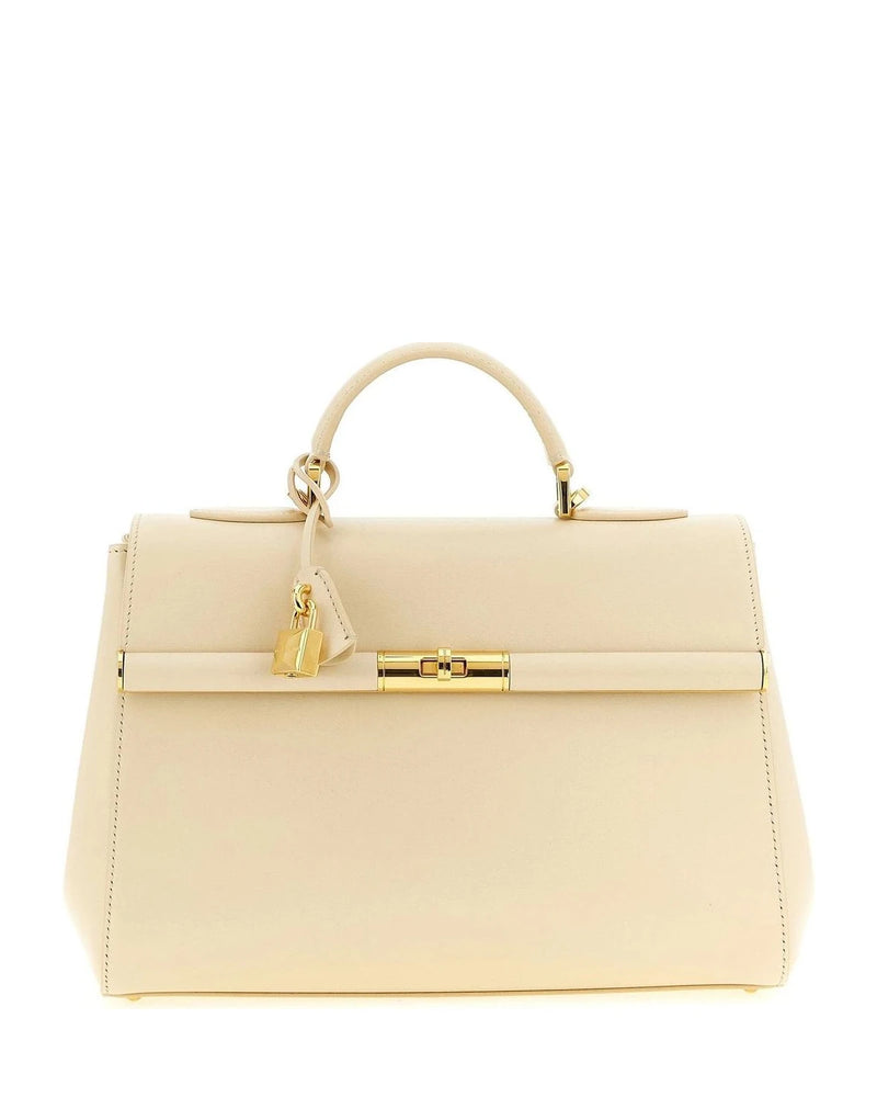Dolce & Gabbana Satchel Bag in white, Lamb Leather