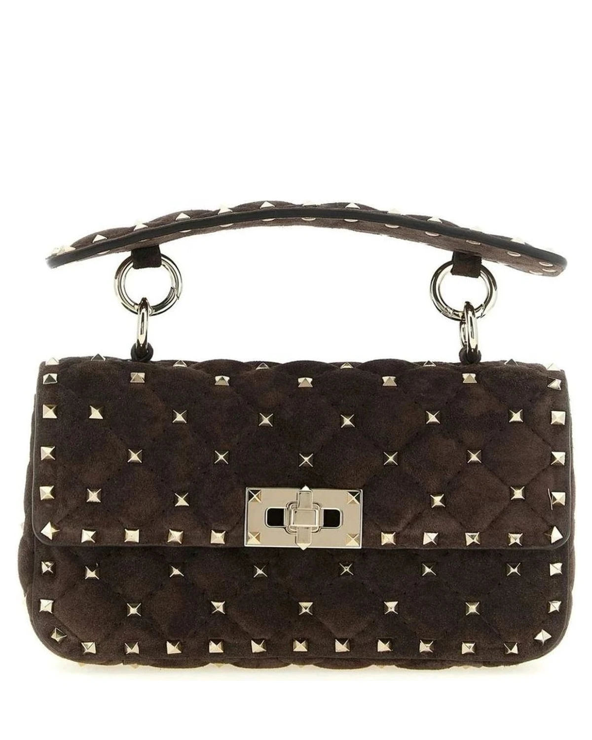 Valentino Garavani Shoulder Bag in brown, Calfskin Leather
