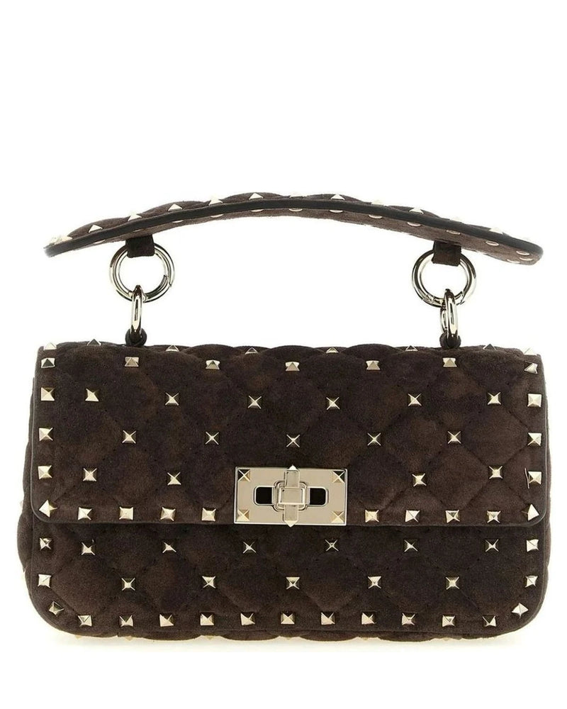 Valentino Garavani Shoulder Bag in brown, Calfskin Leather