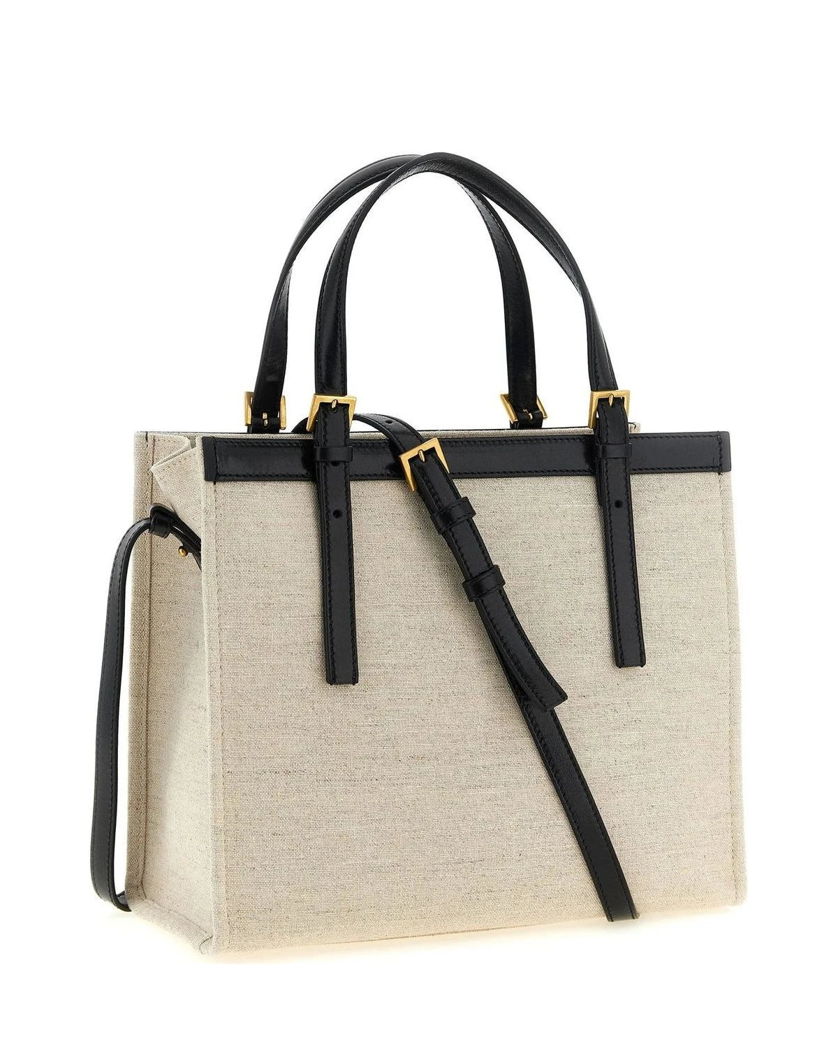 Versace Shoulder Bag in beige, Cotton — view 2