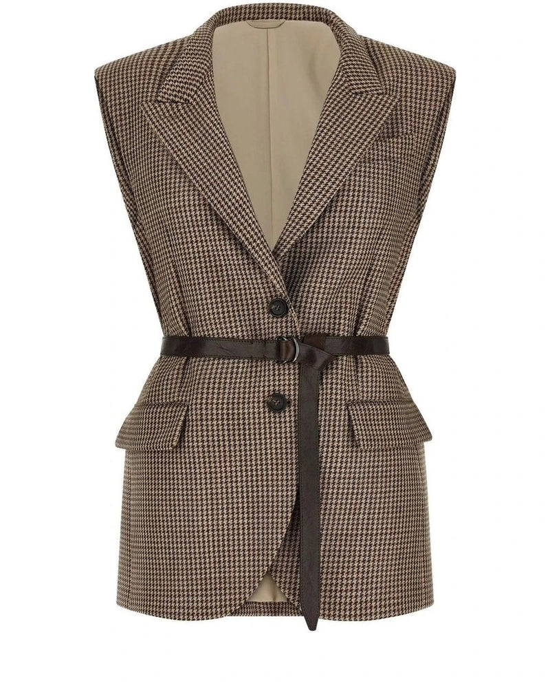 Brunello Cucinelli Bolero Jacket in beige