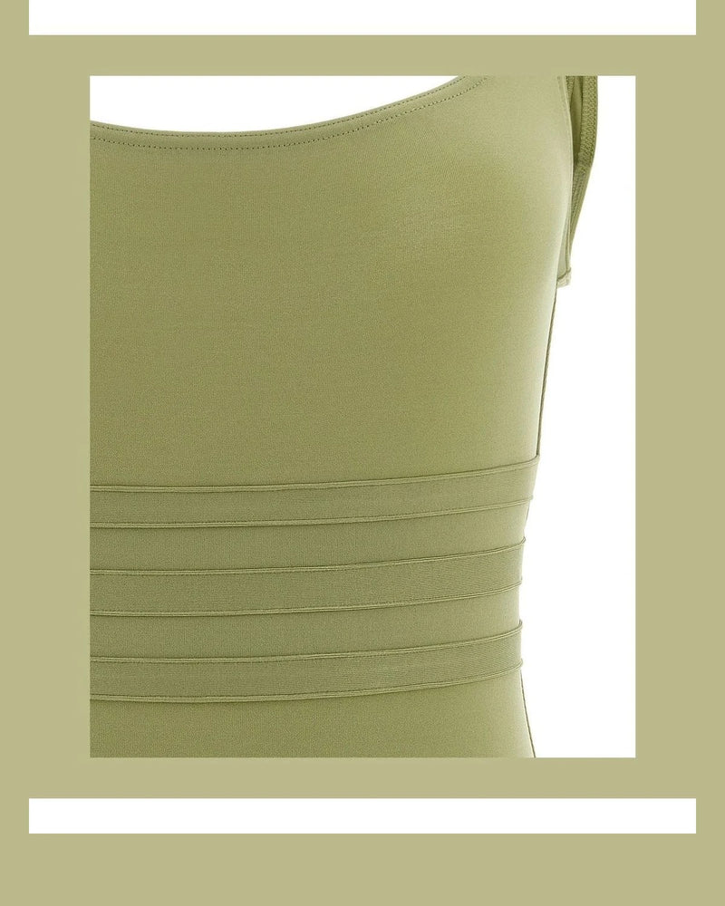 Eres One-Piece Swimsuit in green, Polyamide — view 3
