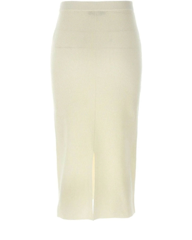 Alessandra Rich Skirt in white, Wool — view 2