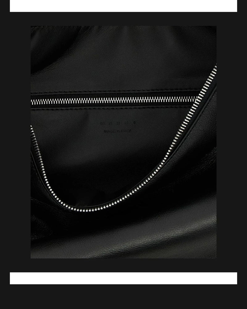 Marni Hobo Bag in black, Calfskin Leather — view 4