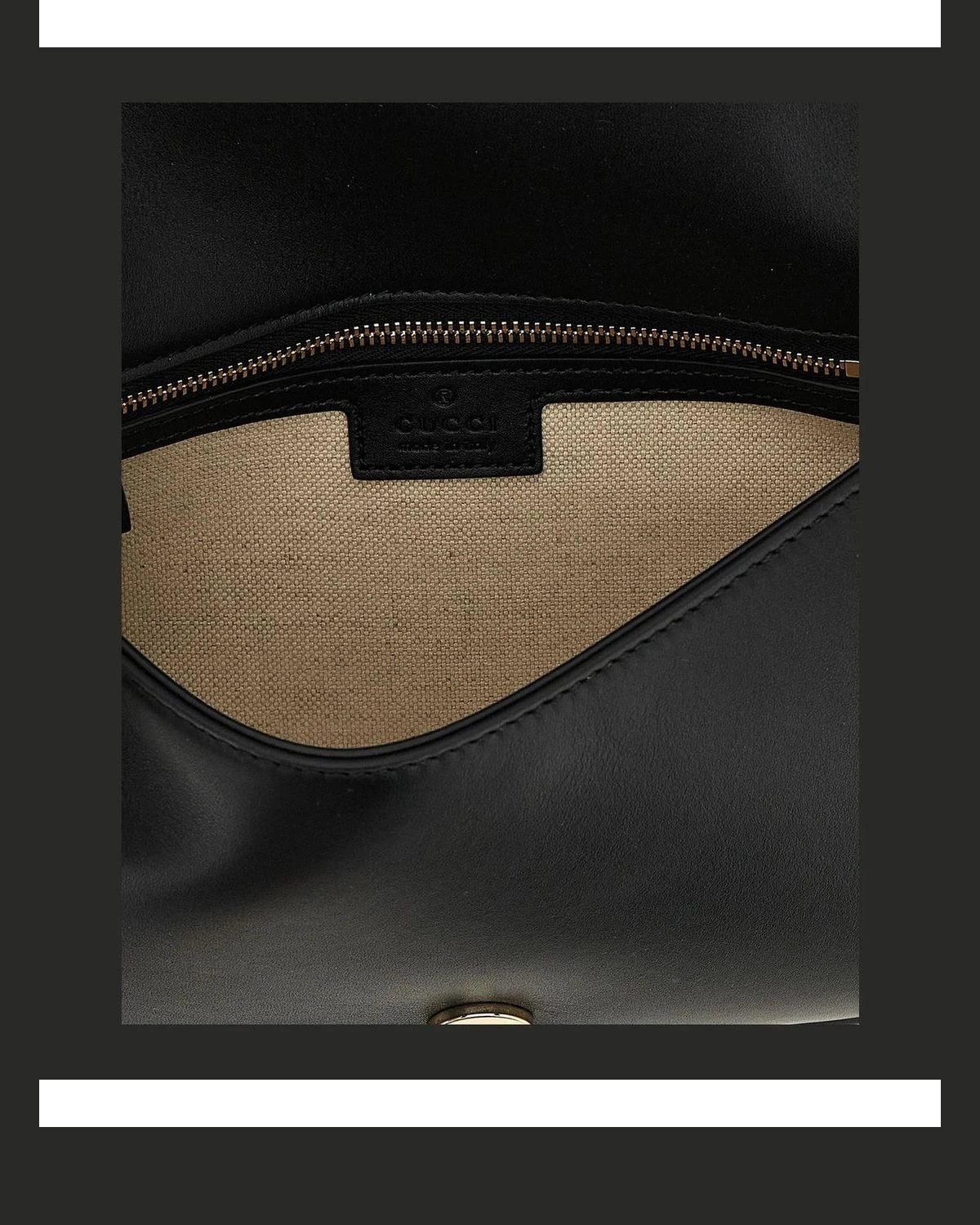 Gucci Shoulder Bag in black, Calfskin Leather — view 4