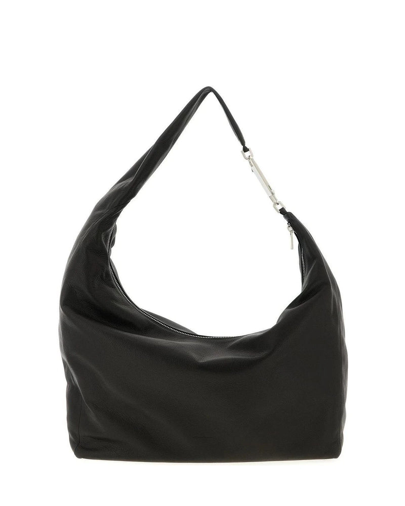 Rick Owens Hobo Bag in black, Calfskin Leather