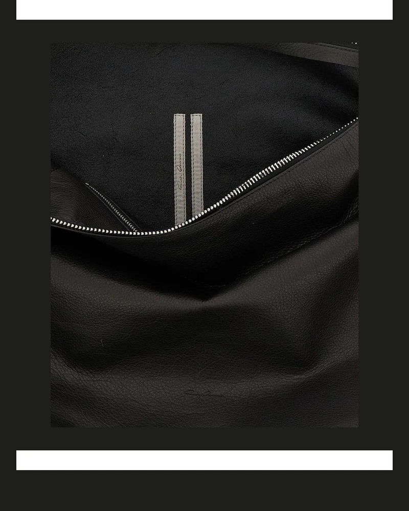 Rick Owens Hobo Bag in black, Calfskin Leather — view 4