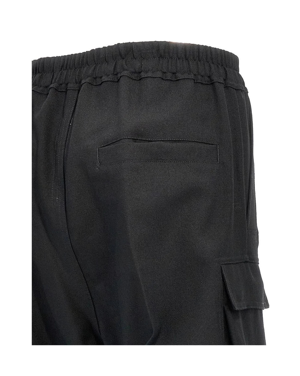 Rick Owens Cargo Pant in black, Wool — view 4