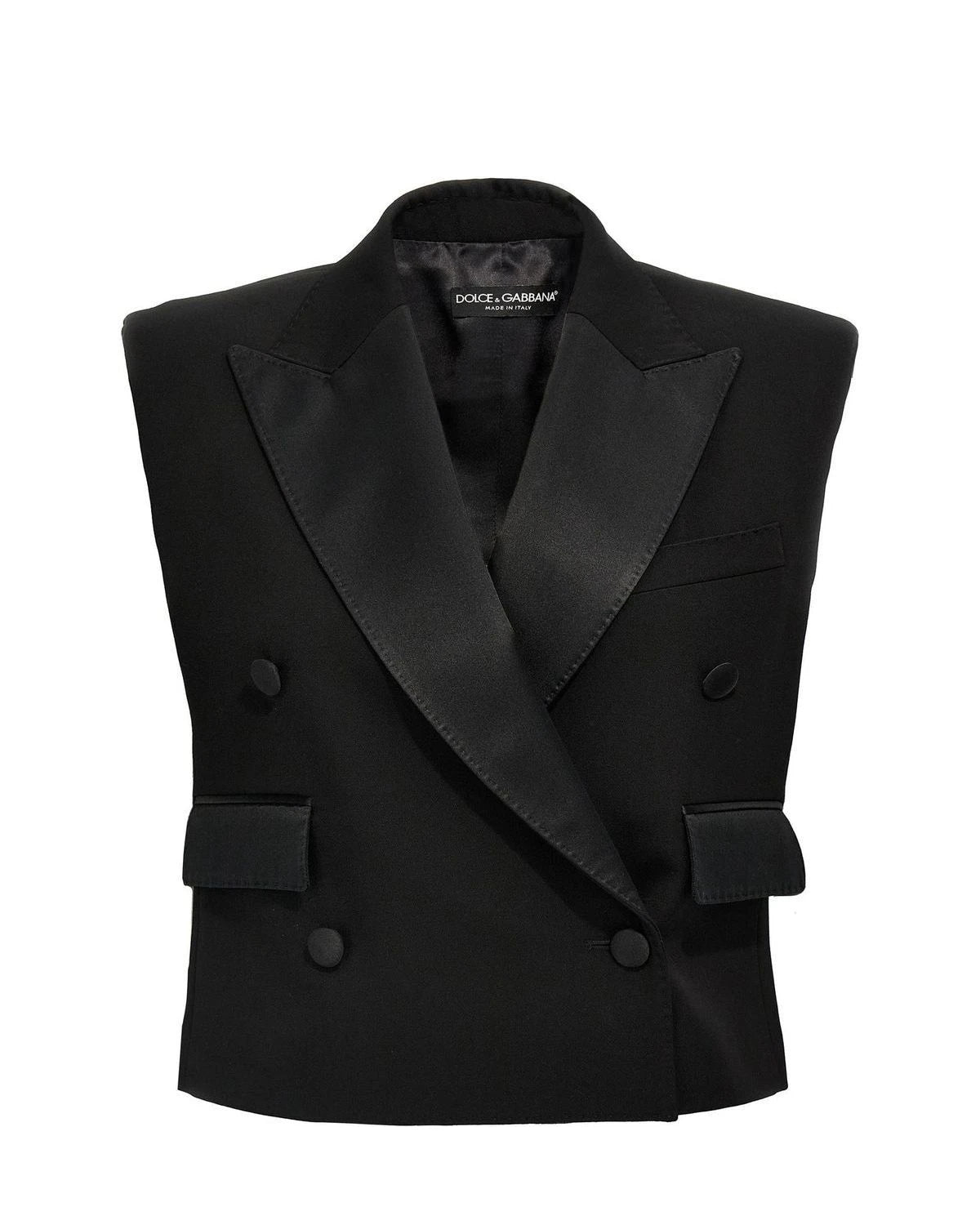 Dolce & Gabbana Bolero Jacket in black, Silk