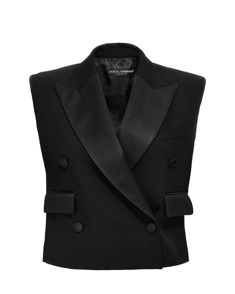 Dolce & Gabbana Bolero Jacket in black, Silk