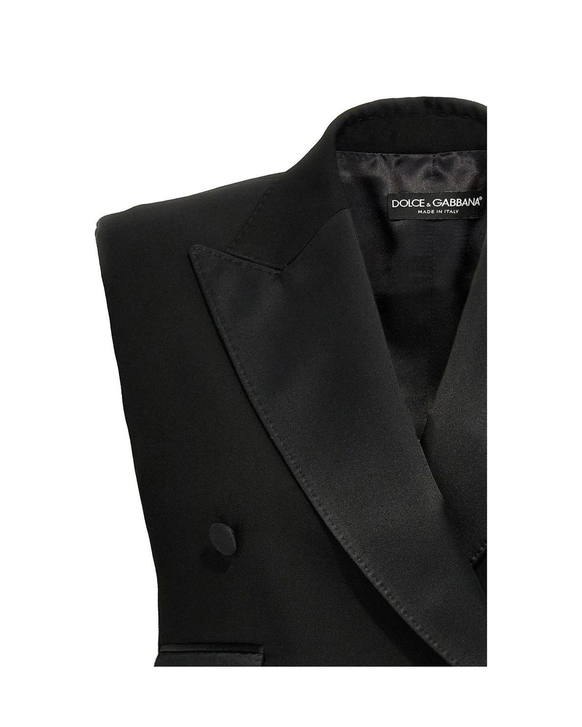 Dolce & Gabbana Bolero Jacket in black, Silk — view 3
