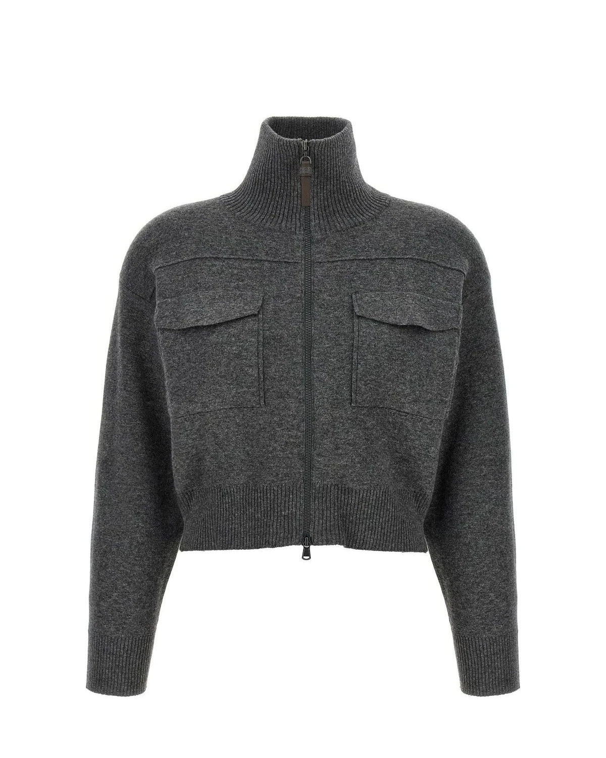 Brunello Cucinelli Cardigan in gray, Wool