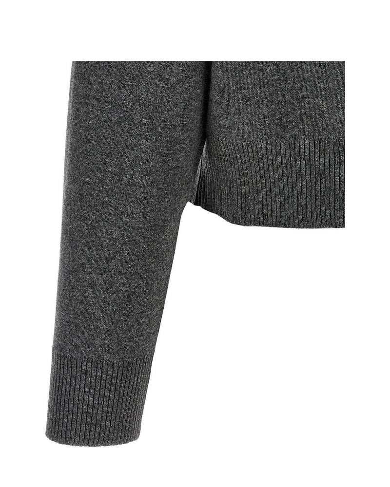 Brunello Cucinelli Cardigan in gray, Wool — view 4