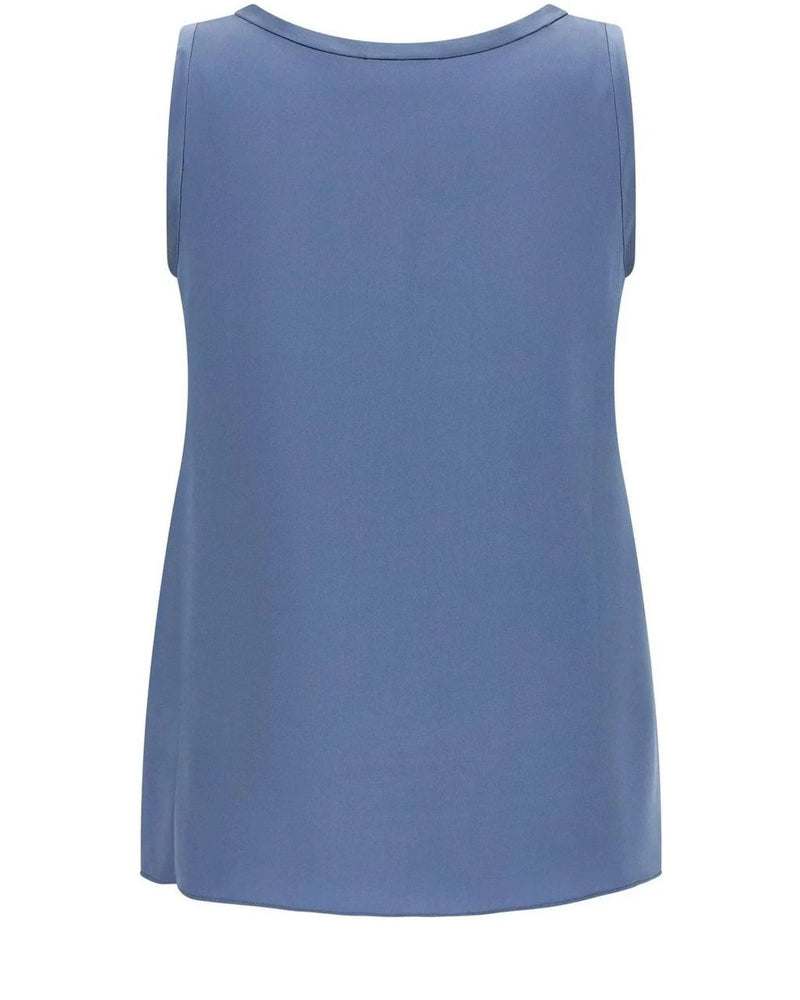 Brunello Cucinelli Blouse in blue, Silk — view 2