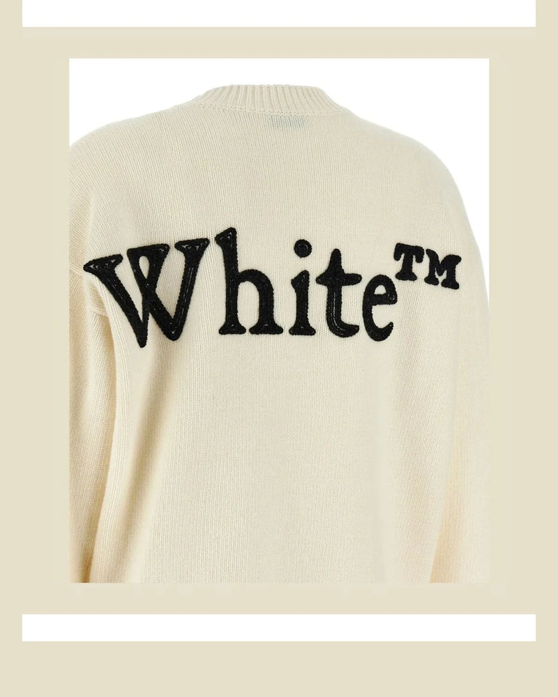 Off-White Sweater in beige — view 4