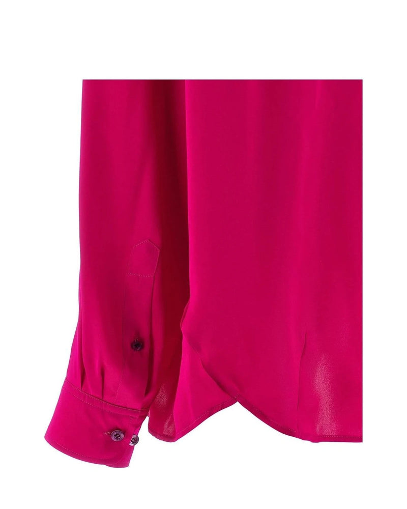Dries Van Noten Dress Shirt in pink, Silk — view 4