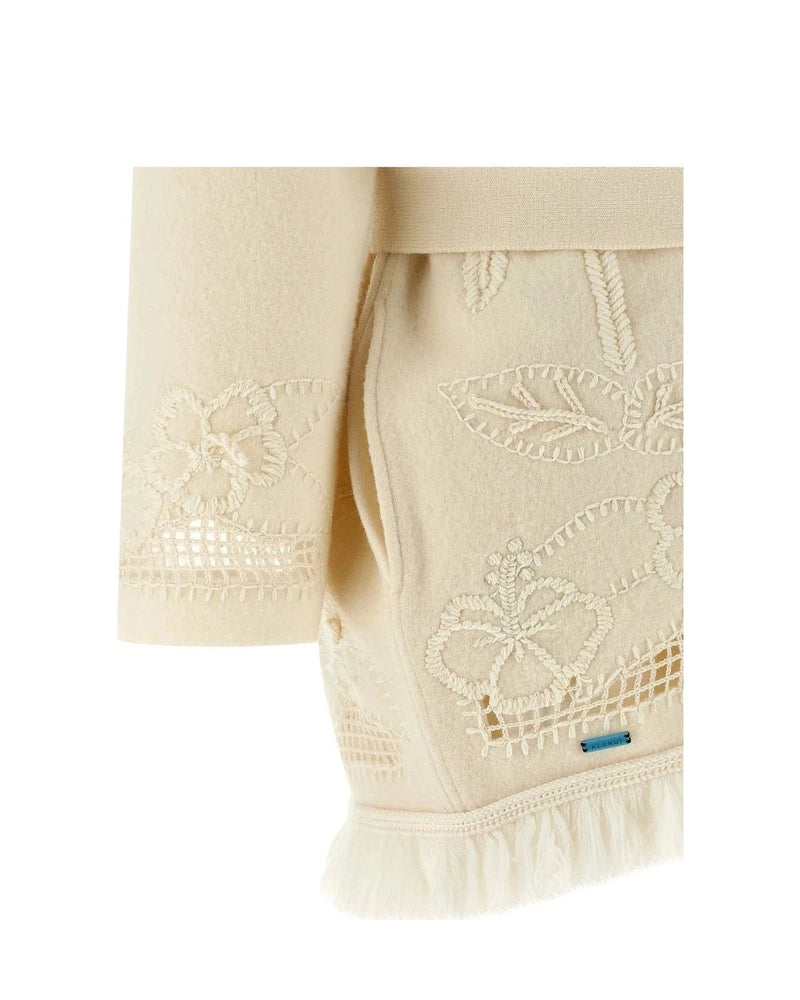 Alanui Cardigan in white, Virgin Wool — view 4