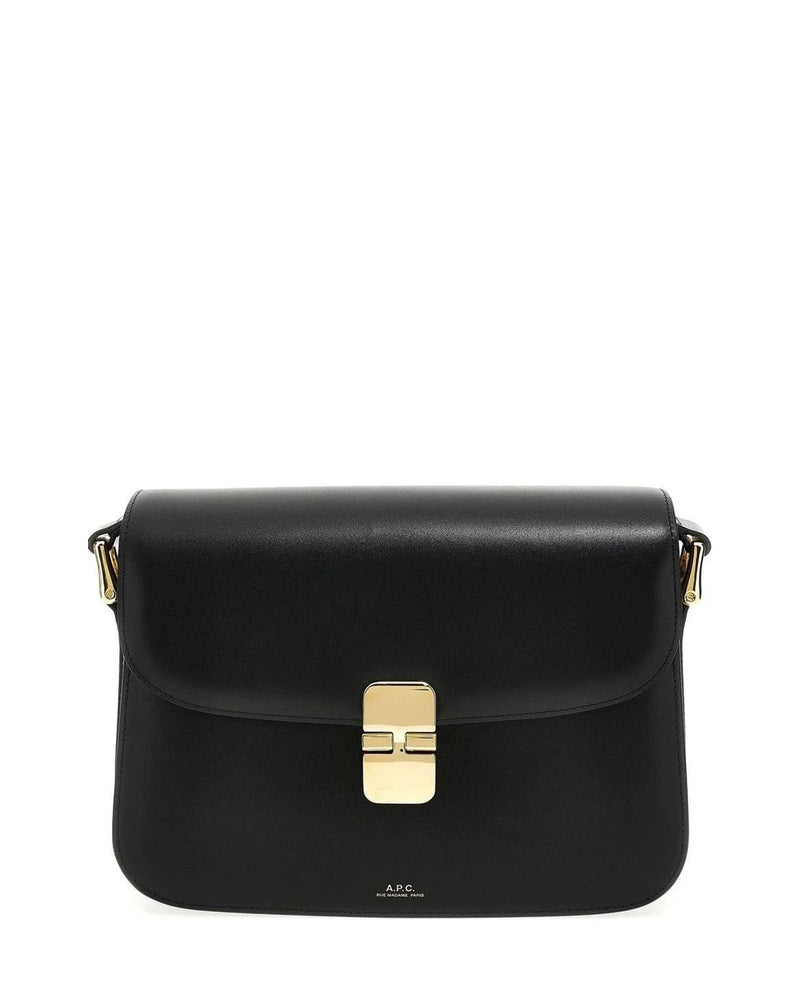 A.P.C. Cross Body Bag in black, Cowhide Leather