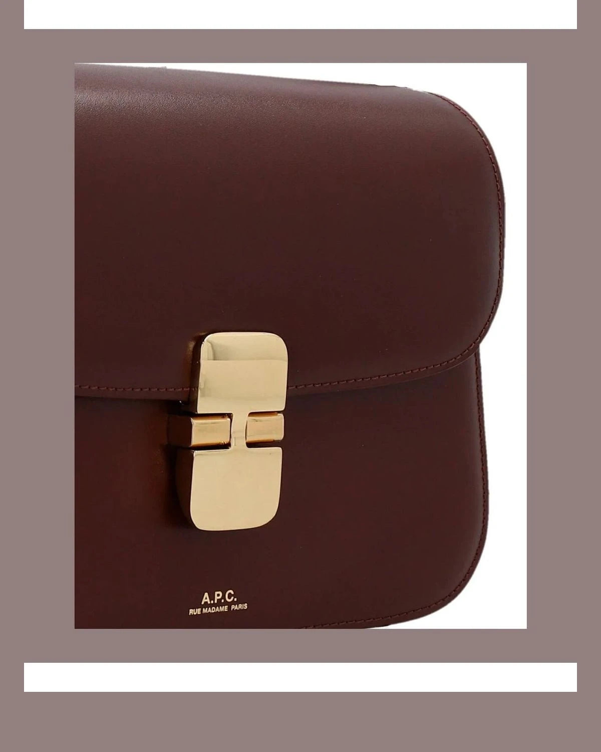A.P.C. Cross Body Bag in red, Cowhide Leather — view 3