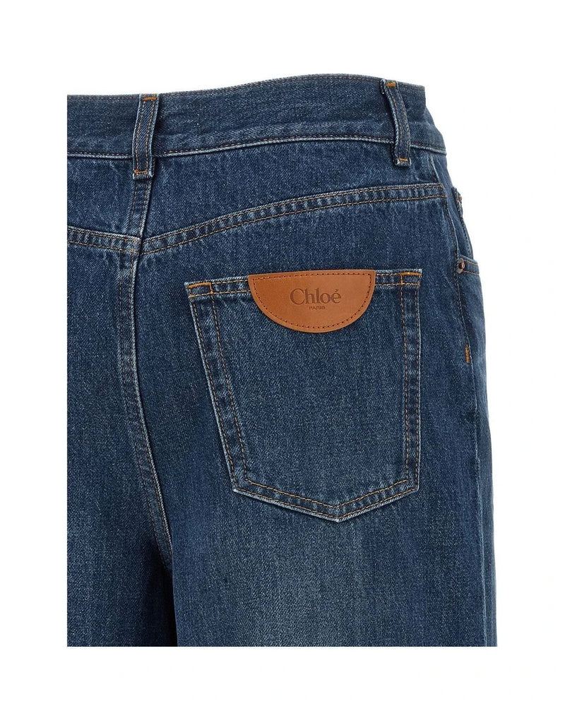 Chloé Jean in blue, Cotton — view 4