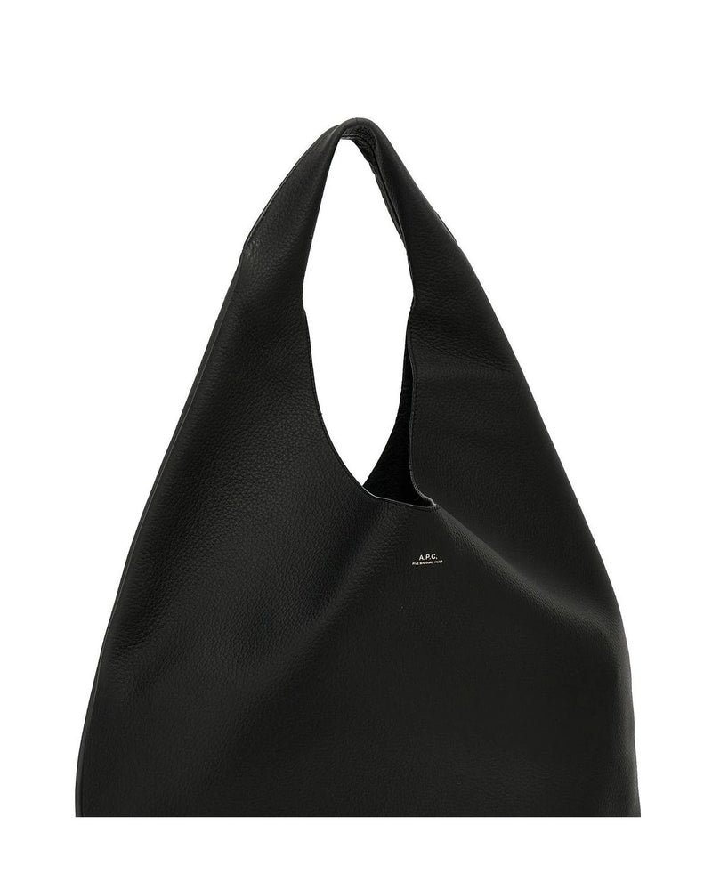A.P.C. Hobo Bag in black, Calfskin Leather — view 3