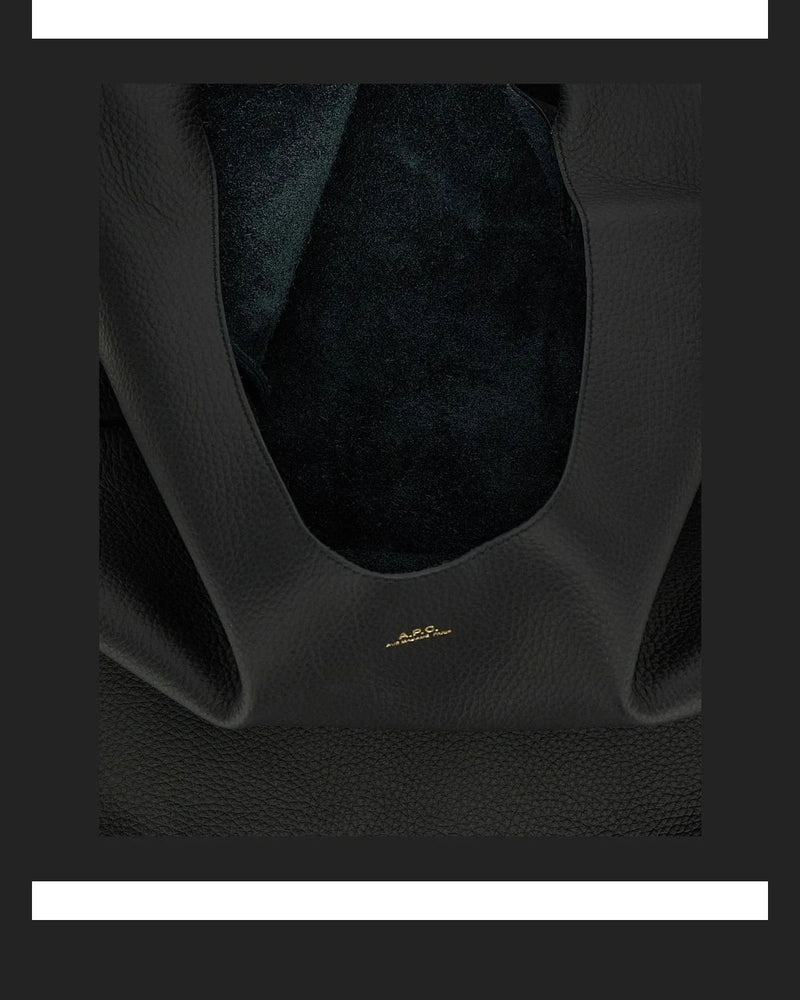 A.P.C. Hobo Bag in black, Calfskin Leather — view 4