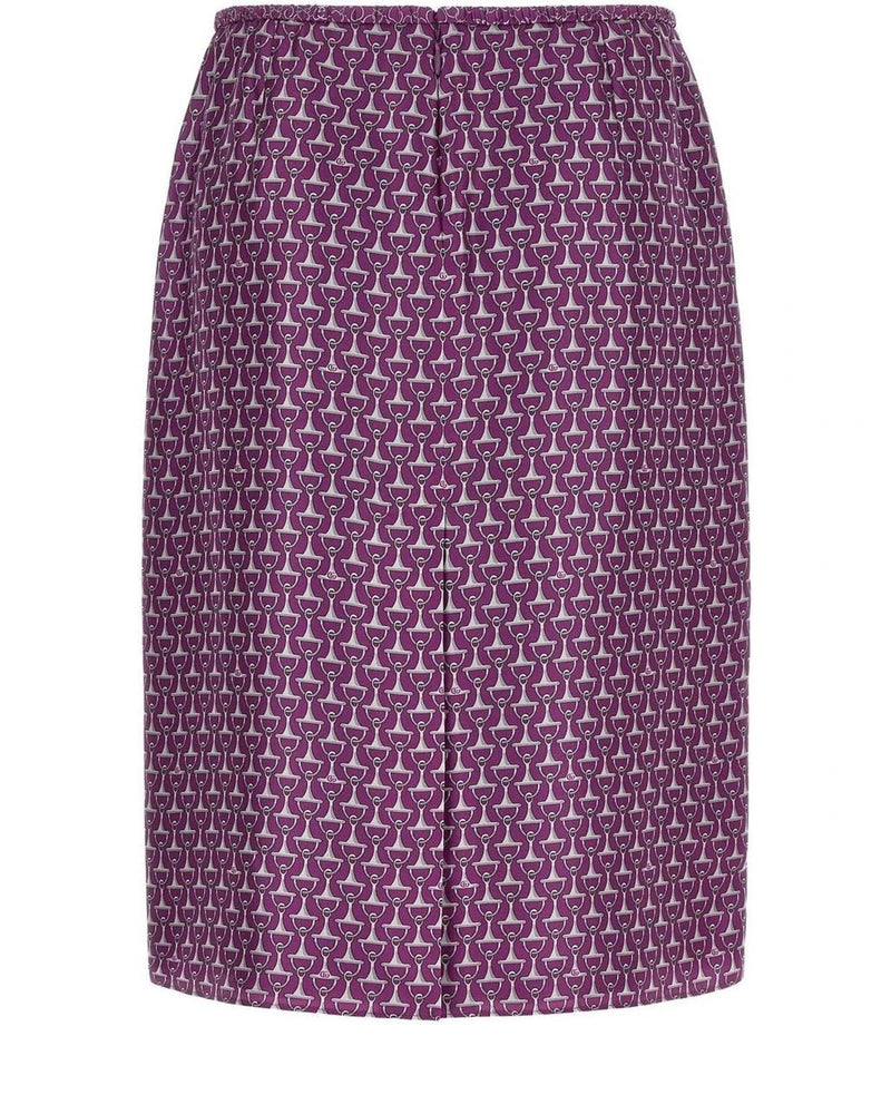 Gucci Skirt in purple, Silk — view 2