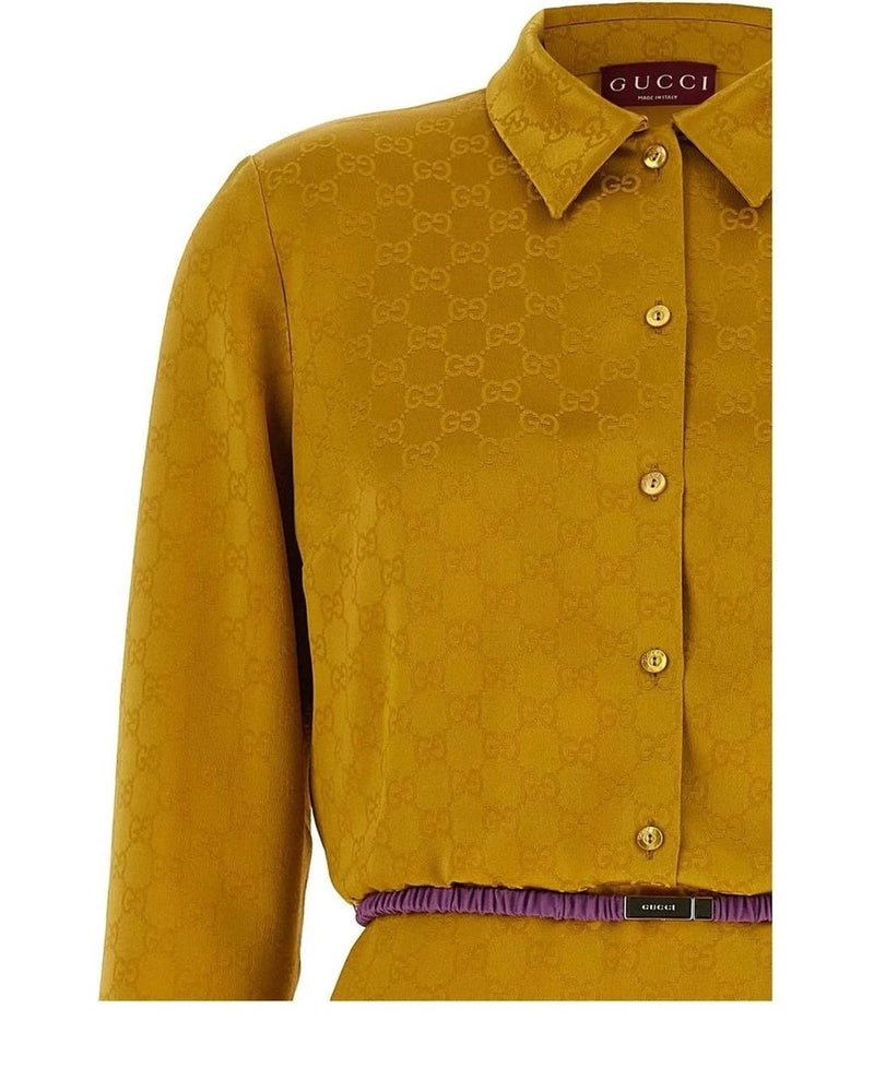 Gucci Dresse in yellow, Viscose — view 3