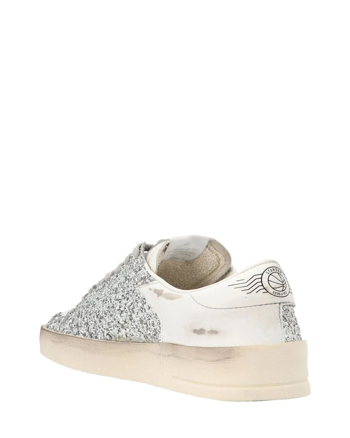 Golden Goose Sneakers in silver, Polyester — view 2