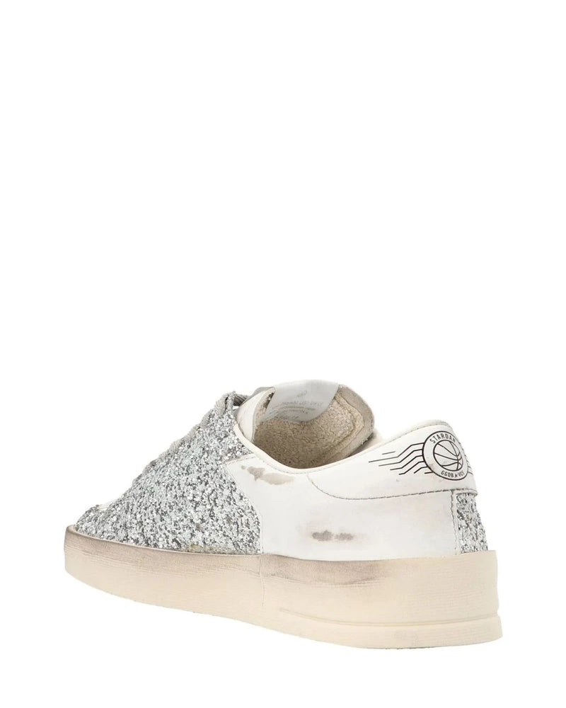 Golden Goose Sneakers in silver, Polyester — view 2