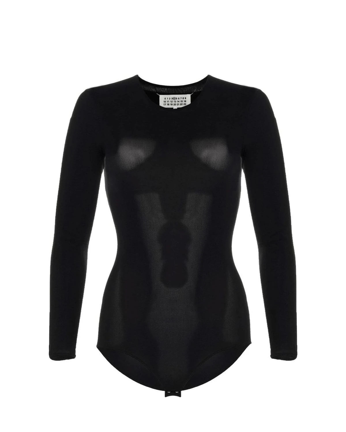 Maison Margiela Bodysuit in black, Polyamide