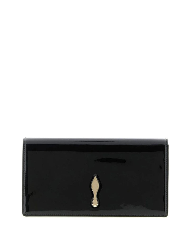 Christian Louboutin Black Envelope Clutch 