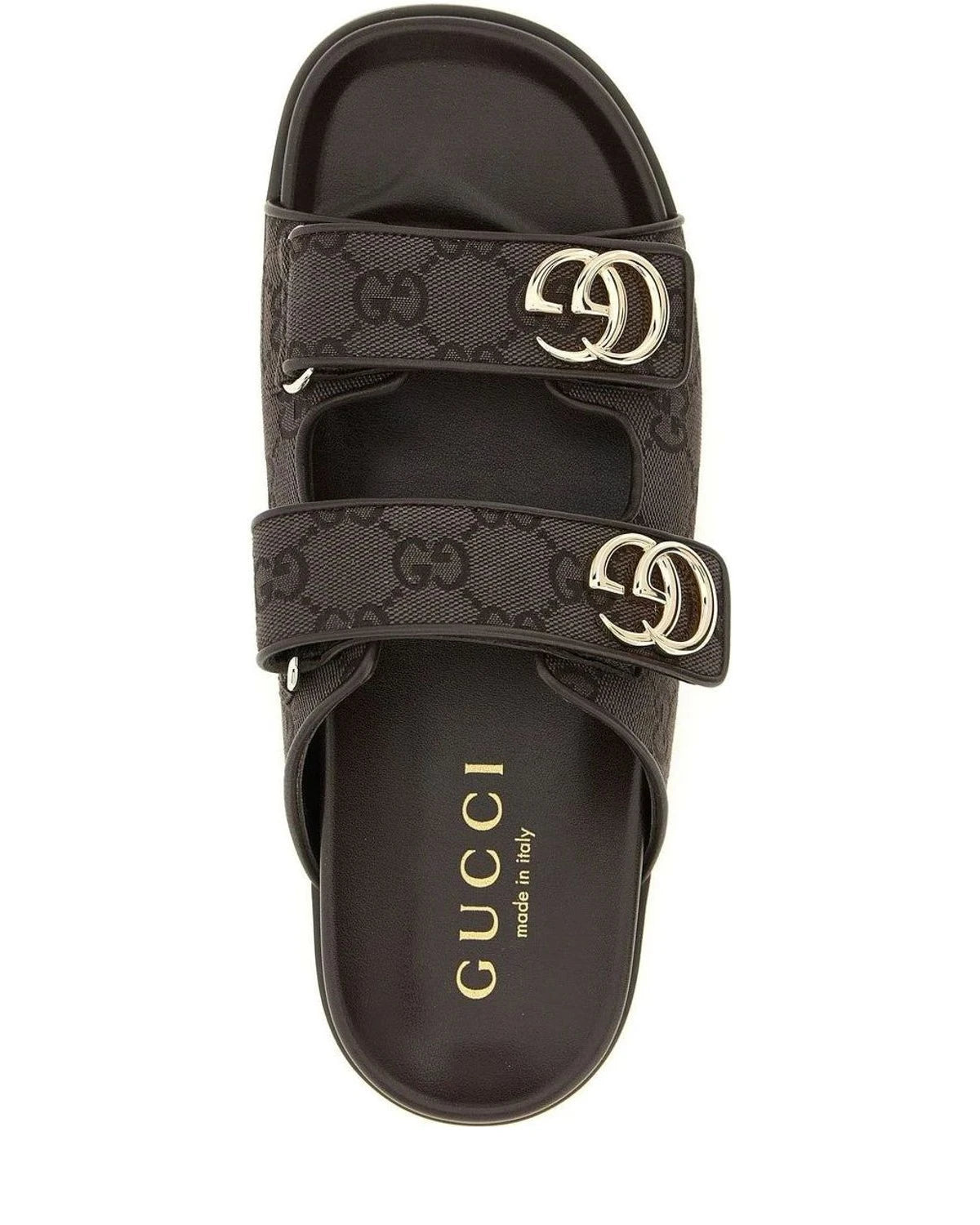 Gucci Slides in brown, Cotton — view 4