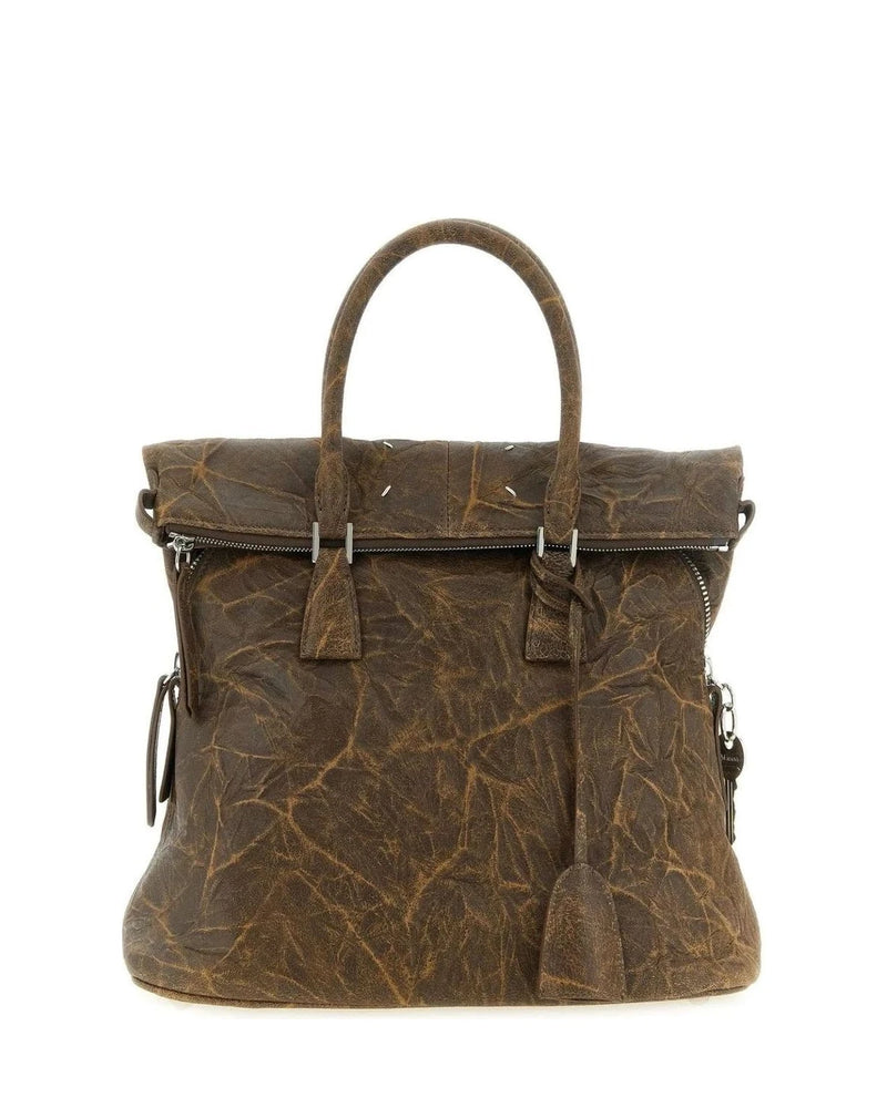 Maison Margiela Satchel Bag in brown, Goat Leather