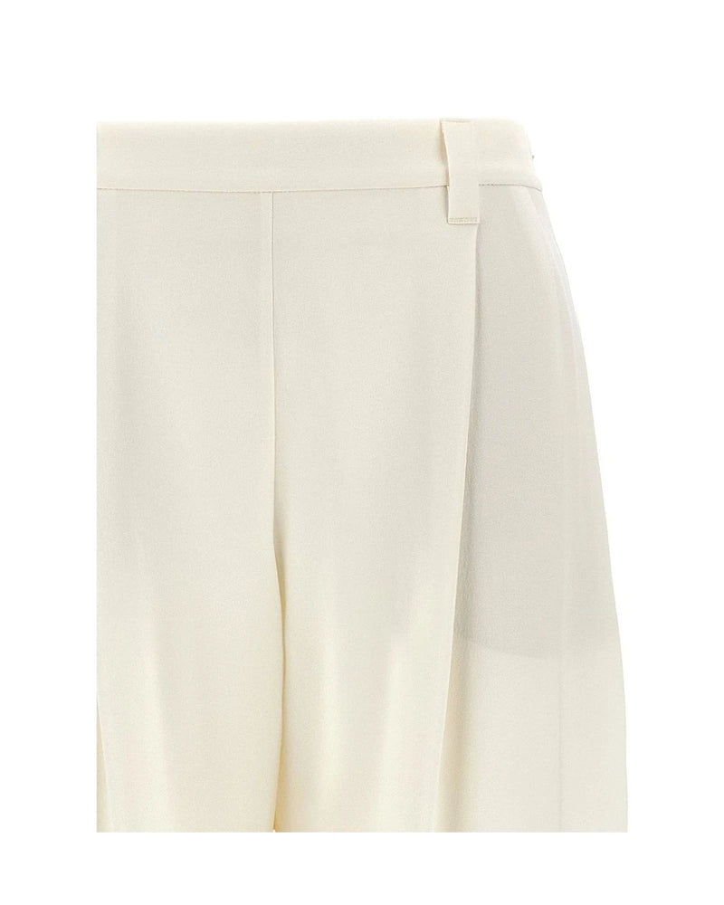 Brunello Cucinelli Palazzo Pant in white, Silk — view 3