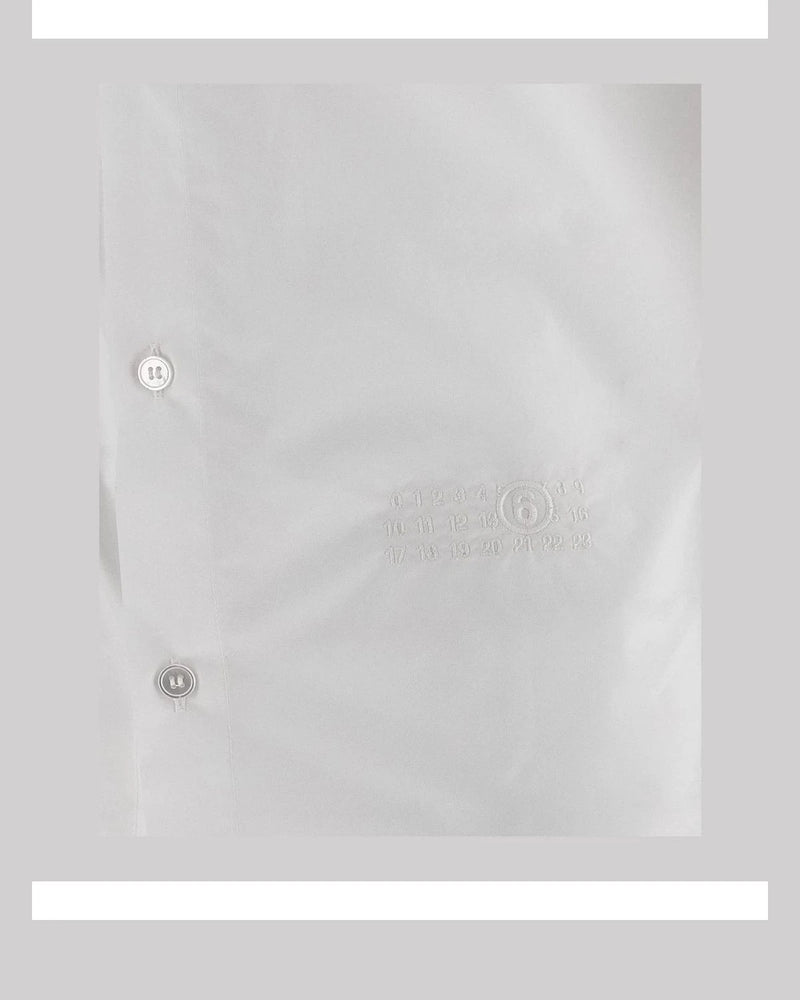 MM6 Maison Margiela Dress Shirt in white, Cotton — view 4