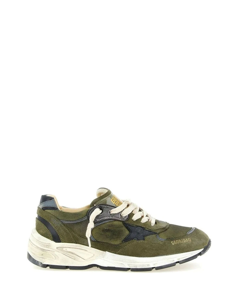 Golden Goose Sneakers in green, Suede
