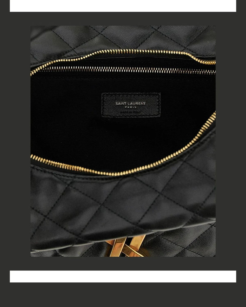 Saint Laurent Shoulder Bag in black, Lamb Leather — view 4
