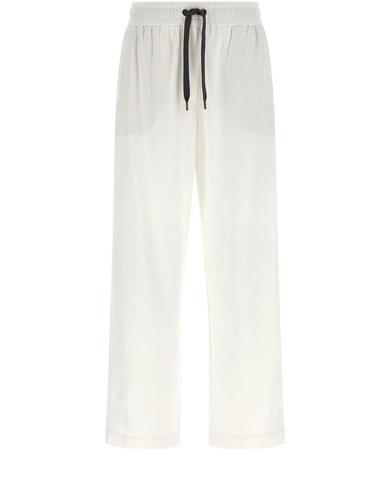 Brunello Cucinelli Jogger in white, Cotton