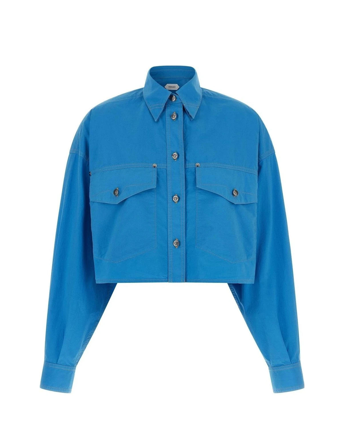 Versace Dress Shirt in blue, Cotton