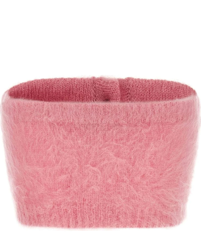 Alessandra Rich Blouse in pink, Mohair — view 2