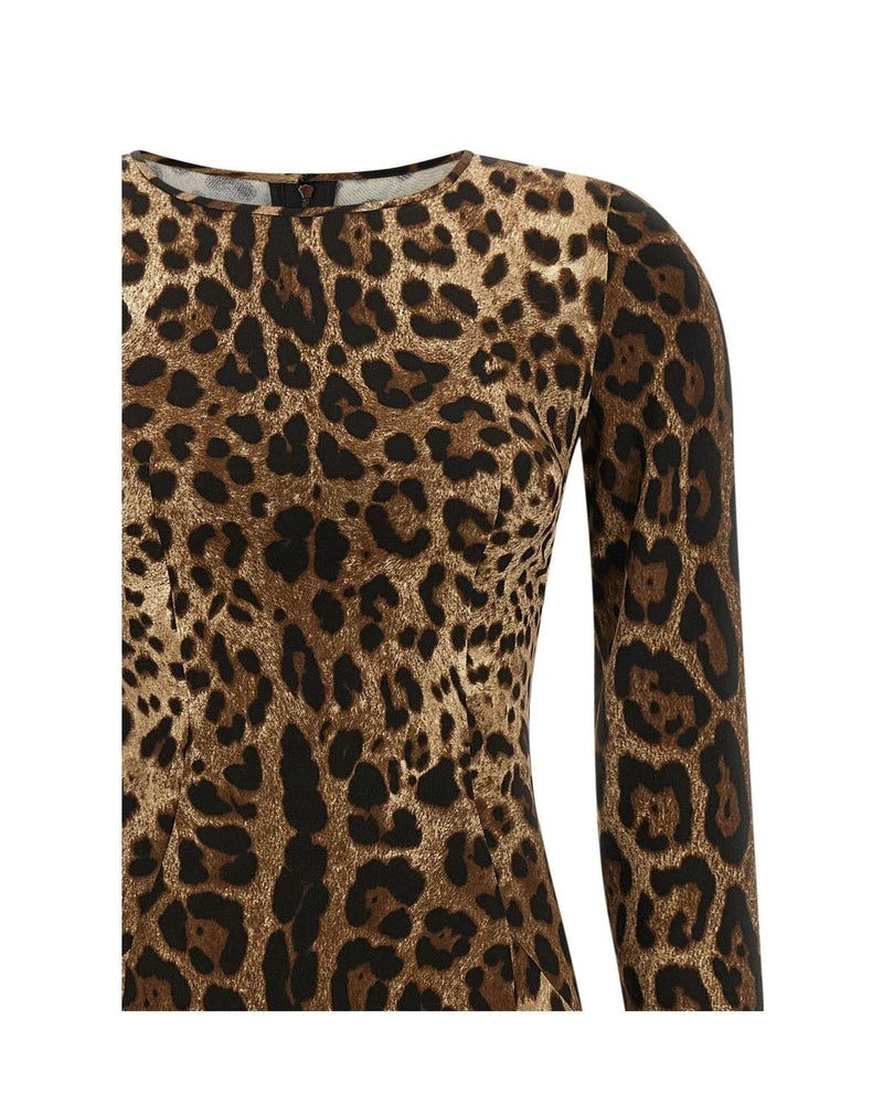 Dolce & Gabbana Dresse in brown, Viscose — view 3