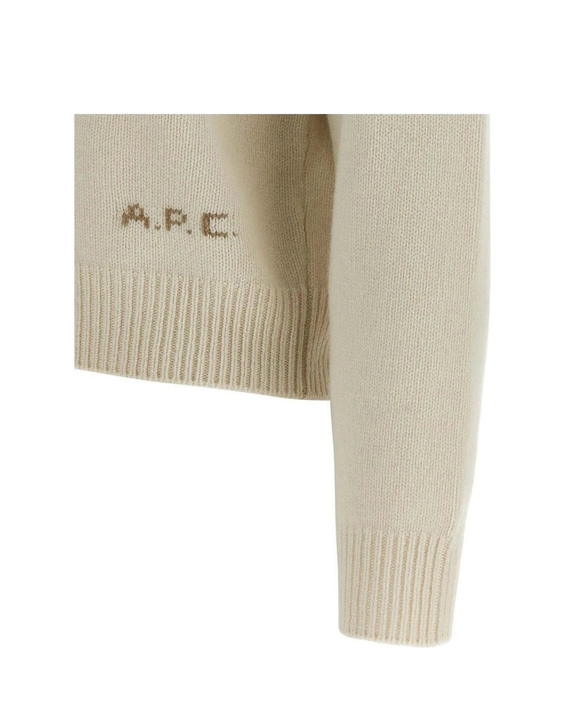 A.P.C. Sweater in white, Wool — view 4